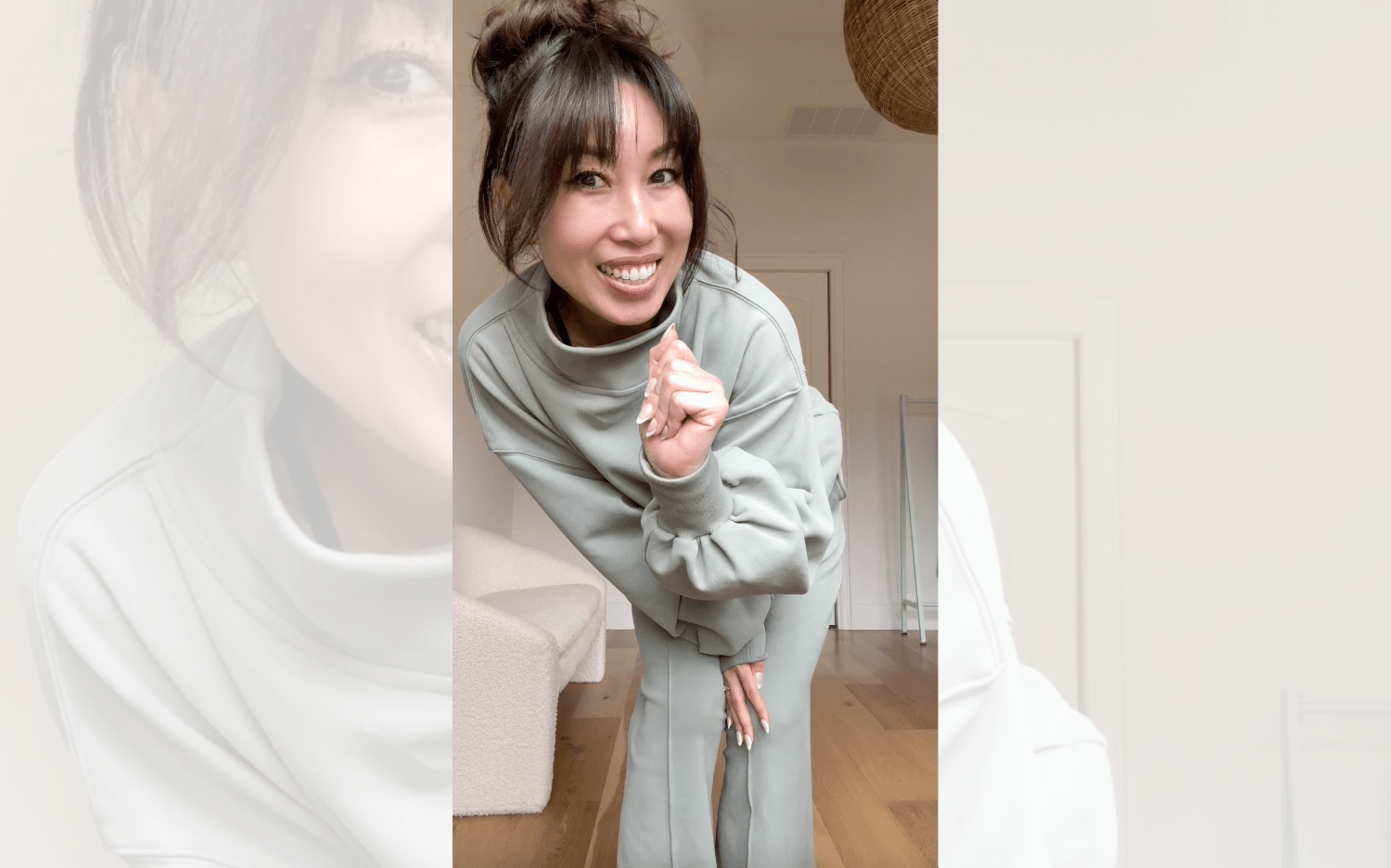 popflex ooey gooey mockneck with pockets